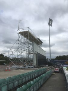 large recording tower made from scaffolding - image 4