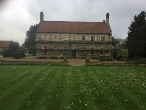 scaffolding on the back of Cammeringham Manor - image 2