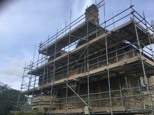 scaffolding on Cammeringham Manor - image 7