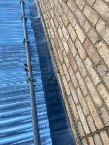 temporary roof installation at st marks station in Lincoln