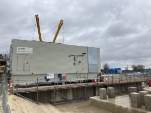 Scaffolding for a gas turbine installation