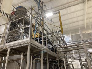Scaffolding - Mixing Tanks, Food Factory | Premier Access Scaffolding