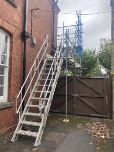 Lincoln Hospital - Set of Stairs To Access Scaffolding | Premier Access Scaffolding
