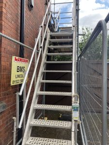 Lincoln Hospital - Stairs To Access Scaffolding | Premier Access Scaffolding