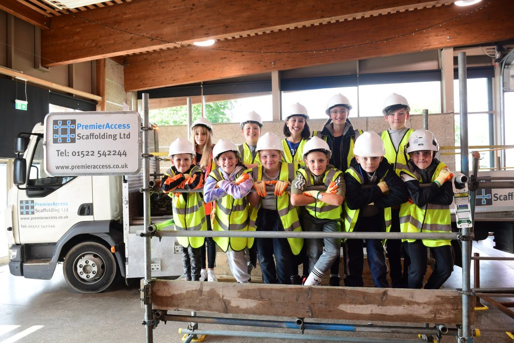 Happy Children - Lincolnshire Construction Week | Premier Access Scaffolding